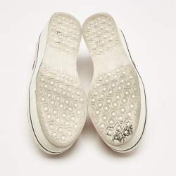 Stella McCartney Rose Gold Faux Leather Elyse Star Slip On Sneakers Size 37