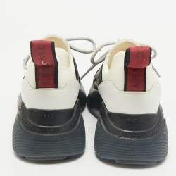 Stella McCartney Multicolor Faux Leather and Faux Suede Eclypse Low Top Sneakers Size 36