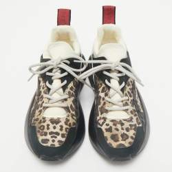 Stella McCartney Multicolor Faux Leather and Faux Suede Eclypse Low Top Sneakers Size 36
