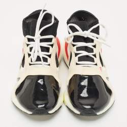 Stella McCartney Multicolor Faux Leather and Faux Suede ultraboost 21 Lace Up Sneakers Size 38