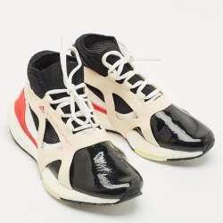 Stella McCartney Multicolor Faux Leather and Faux Suede ultraboost 21 Lace Up Sneakers Size 38