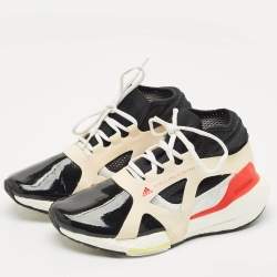 Stella McCartney Multicolor Faux Leather and Faux Suede ultraboost 21 Lace Up Sneakers Size 38