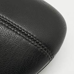 Stella McCartney Black Faux Leather Falabella Ankle Length Boots Size 36