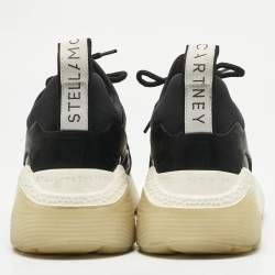  Stella McCartney Black Polyamide Fabric Eclypse Low Top Sneakers Size 39