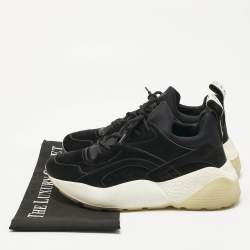  Stella McCartney Black Polyamide Fabric Eclypse Low Top Sneakers Size 39