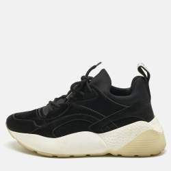  Stella McCartney Black Polyamide Fabric Eclypse Low Top Sneakers Size 39