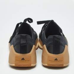 Pre Owned Stella McCartney x Adidas Black Neoprene Treino Low Top Sneakers Size 39 1/3