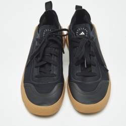 Pre Owned Stella McCartney x Adidas Black Neoprene Treino Low Top Sneakers Size 39 1/3