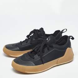 Pre Owned Stella McCartney x Adidas Black Neoprene Treino Low Top Sneakers Size 39 1/3