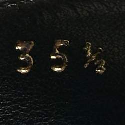 Pre Owned Stella McCartney Blue/Metallic Faux Leather Elyse Star Platform Lace Up Sneakers Size  Size 35.5