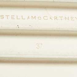 Pre Owned Stella McCartney Black Faux Leather Elyse Sneakers Size 37