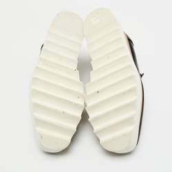 Pre Owned Stella McCartney Black Faux Leather Elyse Sneakers Size 37