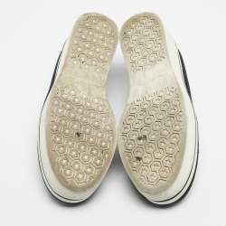 Pre Owned Stella McCartney Black Glitter Binx Star Slip On Sneakers Size 38