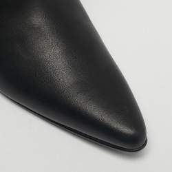 Pre Owned بوت بطول الكاحل ستيللا مكارتني قماش أسود وجلد صناعي واسع مقاس 36