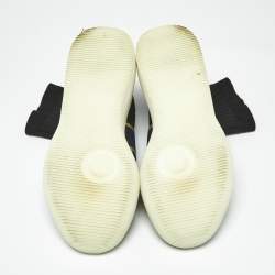 Pre Owned Stella McCartney Black Knit Fabric Loop Sock sneakers Size 39