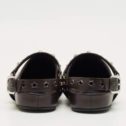 Pre Owned Stella McCartney Brown Leather Elyse Eco Alter Flat Sandals Size 38