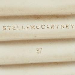 Pre Owned Stella McCartney Blue Cut Out Denim Elyse Platform Derby Sneakers Size 37