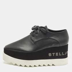 مملوكة مسبقًا Stella McCartney Elyse Size 40 Black Faux Leather Derby