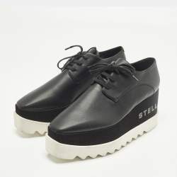 مملوكة مسبقًا Stella McCartney Elyse Size 40 Black Faux Leather Derby