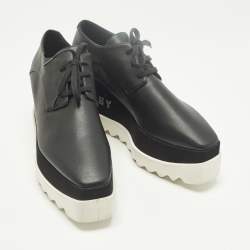 مملوكة مسبقًا Stella McCartney Elyse Size 40 Black Faux Leather Derby