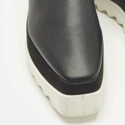 مملوكة مسبقًا Stella McCartney Elyse Size 40 Black Faux Leather Derby