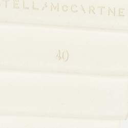 مملوكة مسبقًا Stella McCartney Elyse Size 40 Black Faux Leather Derby