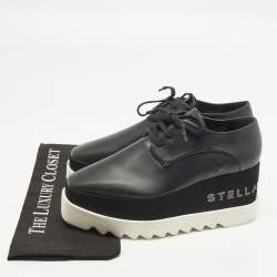 مملوكة مسبقًا Stella McCartney Elyse Size 40 Black Faux Leather Derby