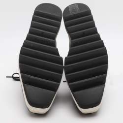 مملوكة مسبقًا حذاء رياضي ستيلا مكارتني إيليز جلد صناعي أسود بنعل سميك مقاس 36