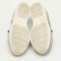 مملوكة مسبقًا Stella McCartney Binx Star Size 37 Navy Blue Faux Patent Leather Platform Slip On Sneakers