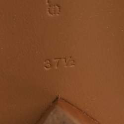 مملوكة مسبقًا صندل ستيلا مكارتني رباط كاحل كعب روكي جلد صناعي رصاصي ميتاليك مقاس 38