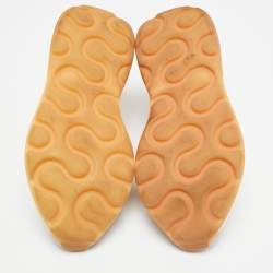 Pre Owned Stella McCartney Eclypse Size 36 Pink Faux Leather and Suede Low Top Sneakers