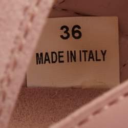 Pre Owned Stella McCartney Eclypse Size 36 Pink Faux Leather and Suede Low Top Sneakers