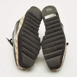 مملوكة مسبقًا حذاء ديربي ستيلا مكارتني إليس جلد صناعي أسود نعل سميك رباط مقاس 36