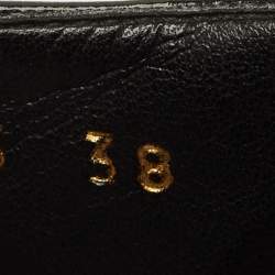 مملوكة مسبقًا حذاء ديربي ستيلا مكارتني إليس جلد صناعي أسود نعل سميك رباط مقاس 36