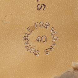 Pre Owned صندل ستيلّا مكارتني سلسلة الرابط جلد بني مقاس 40