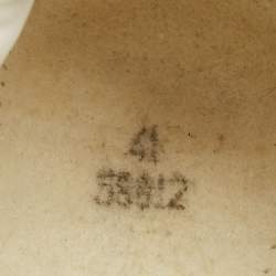 Pre Owned Stella McCartney Eclypse Size 41 White/Grey Faux Leather and Faux Suede Lace Up Sneakers