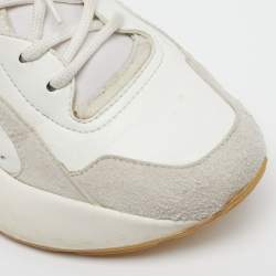 مملوكة مسبقًا حذاء رياضي ستيلّا مكارتني إكليبس دانتيل جلد صناعي وزائف شامواه أبيض مقاس 38