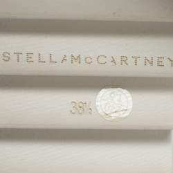 مملوكة مسبقًا حذاء رياضي ستيلّا مكارتني إيلس جلد صناعي رمادي معدني منصة ديربي مقاس 35.5