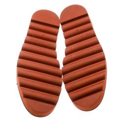 Pre Owned Stella McCartney Black Faux Leather Slingback Oxfords Size 37