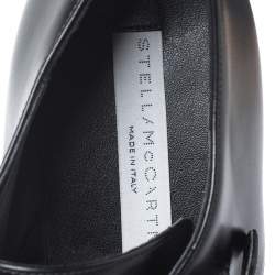 Pre Owned حذاء رياضي ستيلا ماكرتني دربي نعل سميك إبزيم Elyse جلد صناعي أسود مقاس 40