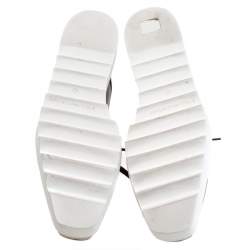 مملوكة مسبقًا حذاء ستيلا ماكرتني دربي نعل سميك اليز نجوم جلد صناعي أسود مقاس 40.5