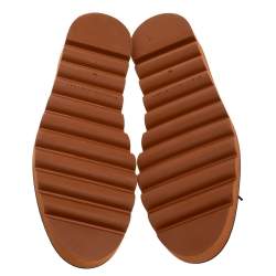 Pre Owned Stella McCartney Black Faux Leather Odette Slingback Derby Size 39