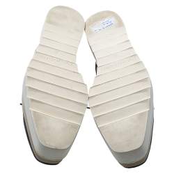 Pre Owned حذاء ستيلا ماكرتني ديربي نعل سميك إليس ستار جلد صناعي أبيض/ أسود مقاس 39