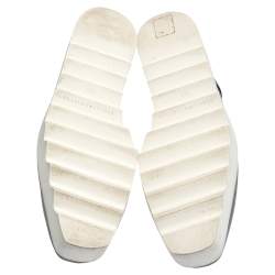 Pre Owned حذاء رياضى  ستيلا مكارتني منخفض من الأعلى نعل سميك إليس جلد صناعى فضى ميتالك مقاس 35.5 