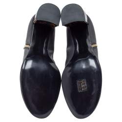 مملوكة مسبقًا بوت للكاحل ستيلا مكارتني جلد صناعي أسود كعب سميك مقاس 41