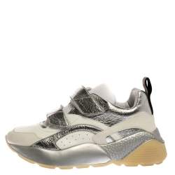 مملوكة مسبقًا Stella McCartney White Faux Leather Eclypse Sneakers Size 40