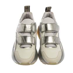 مملوكة مسبقًا Stella McCartney White Faux Leather Eclypse Sneakers Size 40