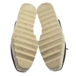 Pre Owned حذاء ديربى ستيلا مكارتنى نعل سميك إليس جلد صناعى أسود مقاس 35