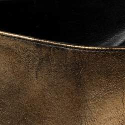 Pre Owned صندل سلايد ستيلا مكارتني فانيسا جلد صناعي ذهبي مقاس 36