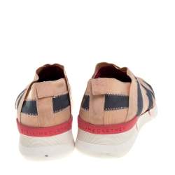 Pre Owned حذاء رياضي ستيلا مكارتني سليب أون مطاط رصاصي و بيج مقاس 39